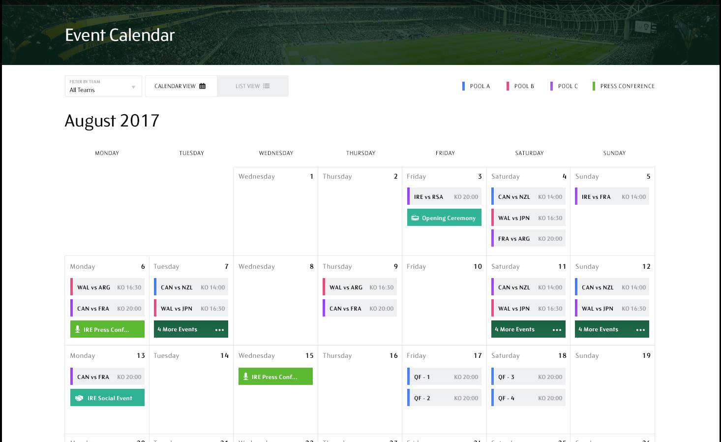 Event Calendar